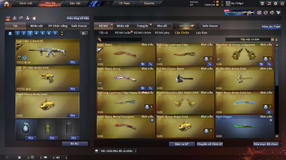 shop acc cf uy tin gia re